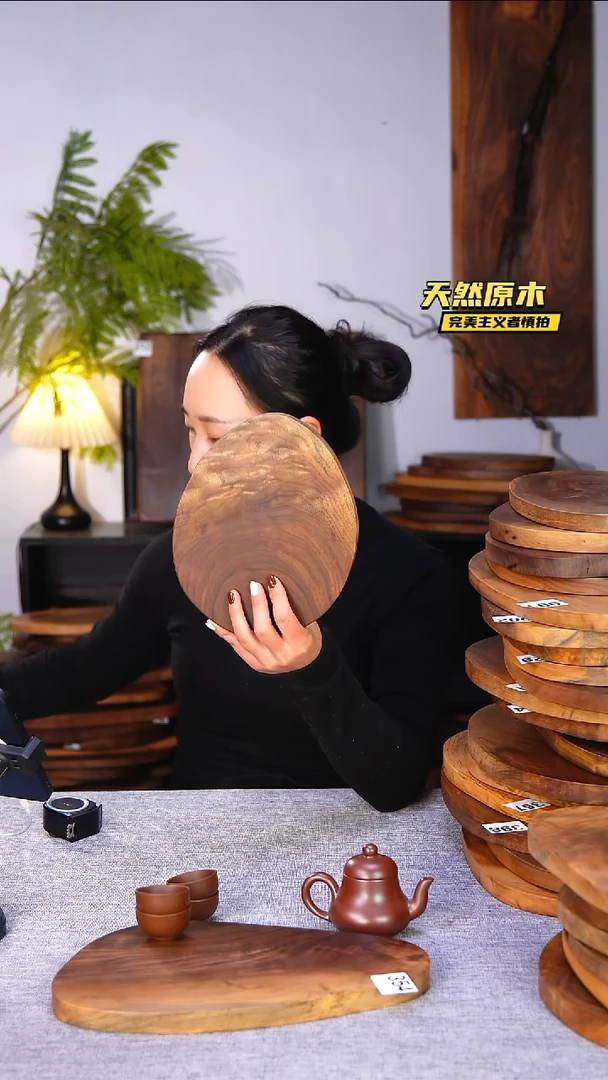 木北美黑胡桃原木.干裂疤结不属于商品质量问题完美主义者慎拍