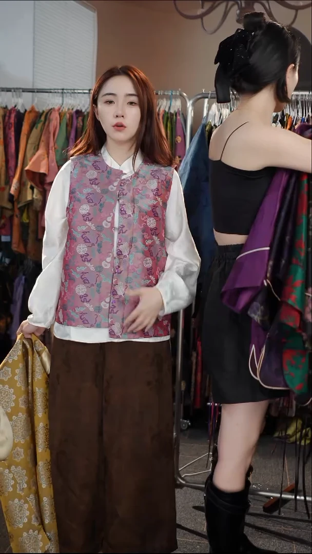 紫葫芦双面穿马甲