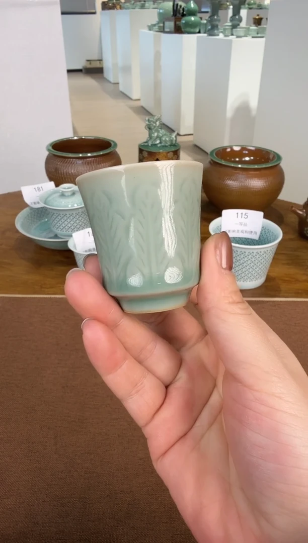 青瓷手工茶器包邮不带礼盒