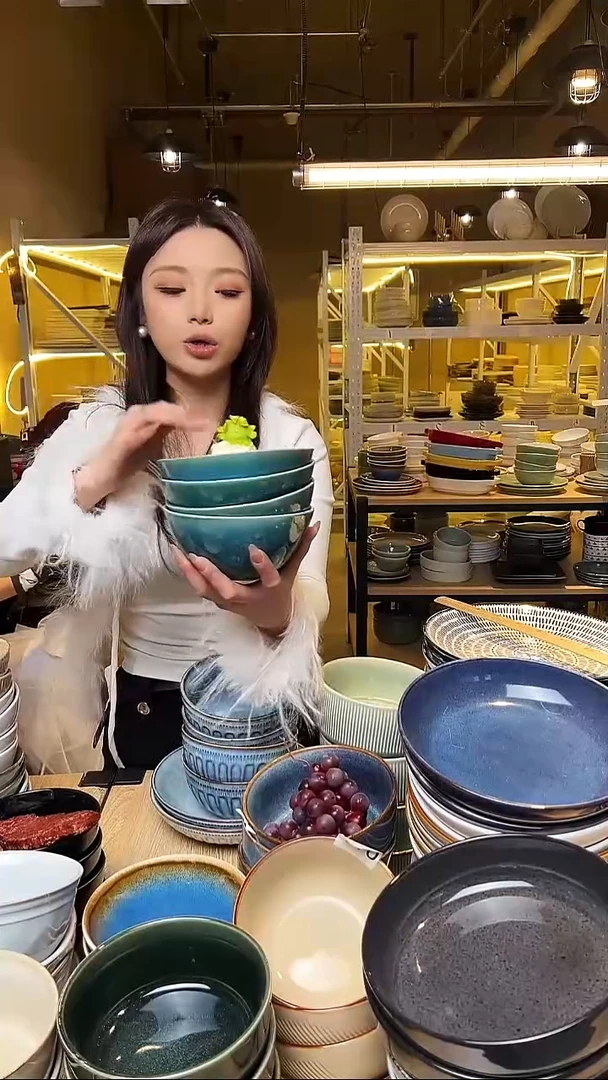 瓷165外贸尾货窑变釉下彩默认微瑕