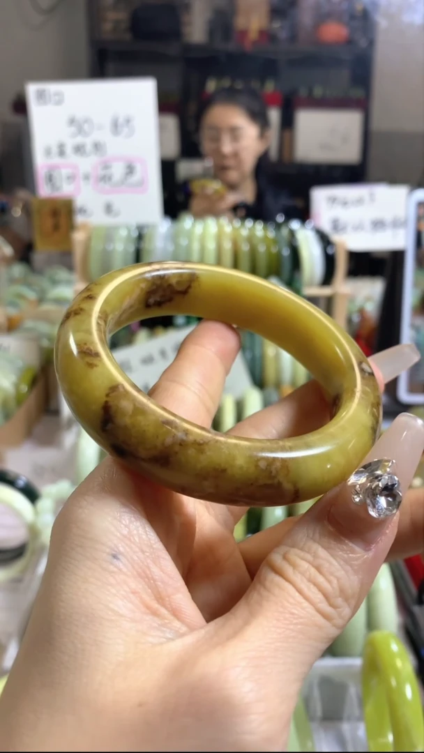 未镶嵌岫玉手镯44（59圈口）