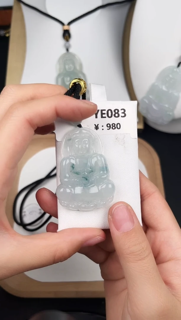 颈饰未镶嵌翡翠翡翠YE083孤品观音