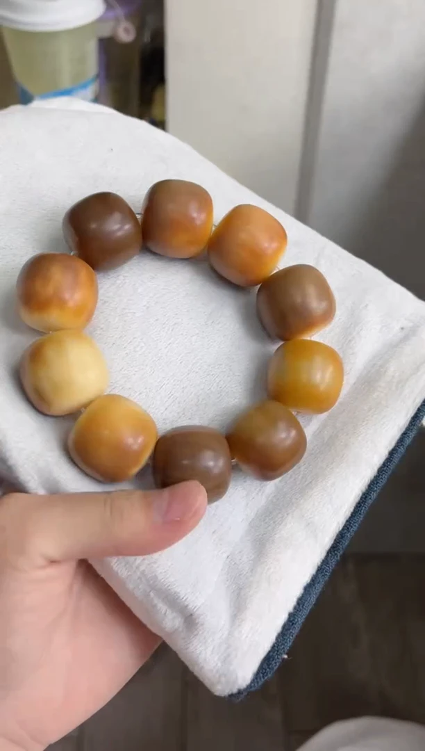 菩提根/象牙果手串g40大车轮干磨桶珠23*24mm手串