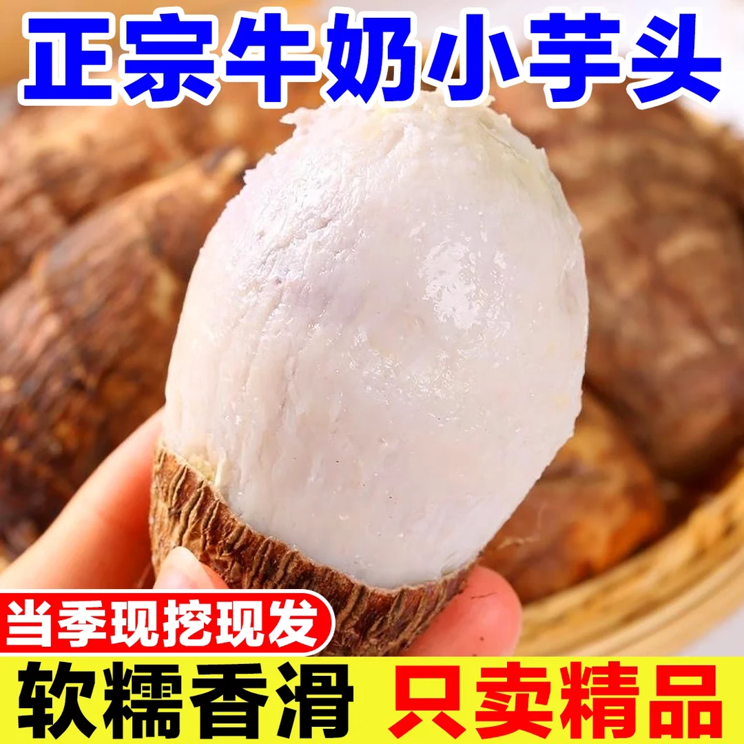 正宗高山新鲜毛芋头牛奶芋头软糯香甜农家小芋艿产地直发
