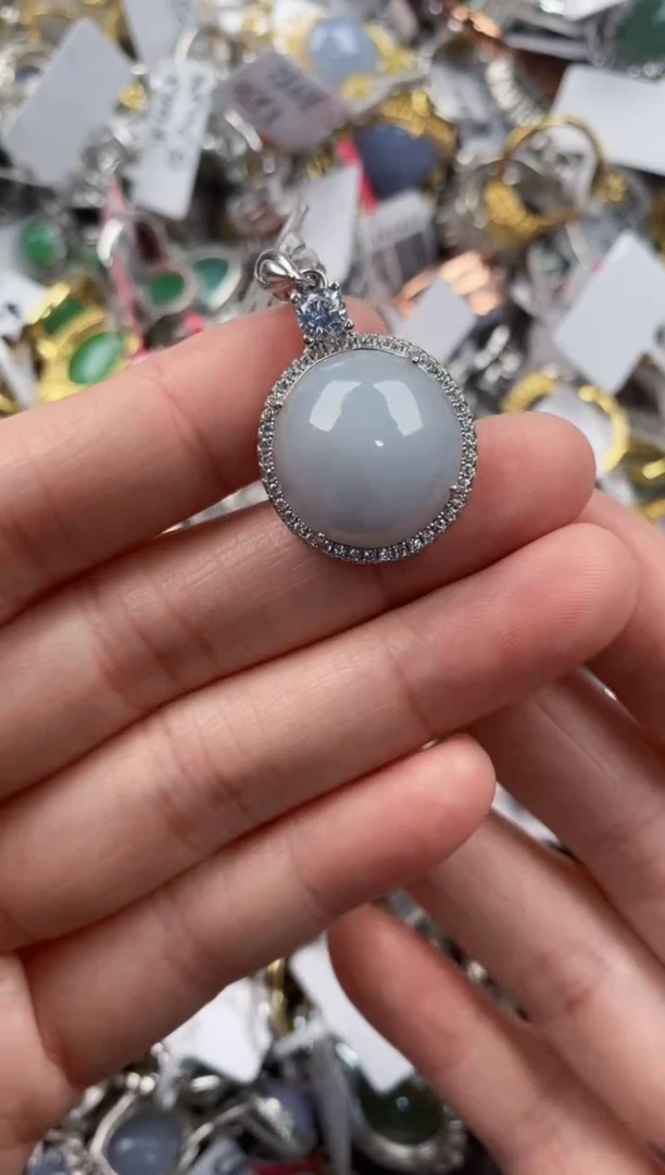 银S925镶嵌戒指翡翠111       4