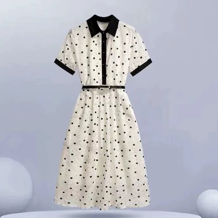 【大涛家—清浅时光】2025年夏季新款波点高级感气质连衣裙L208