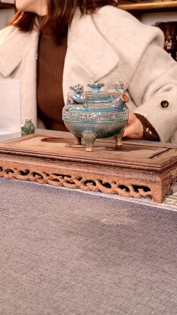 瓷片闲*虎贲壶单壶 土魂钧瓷