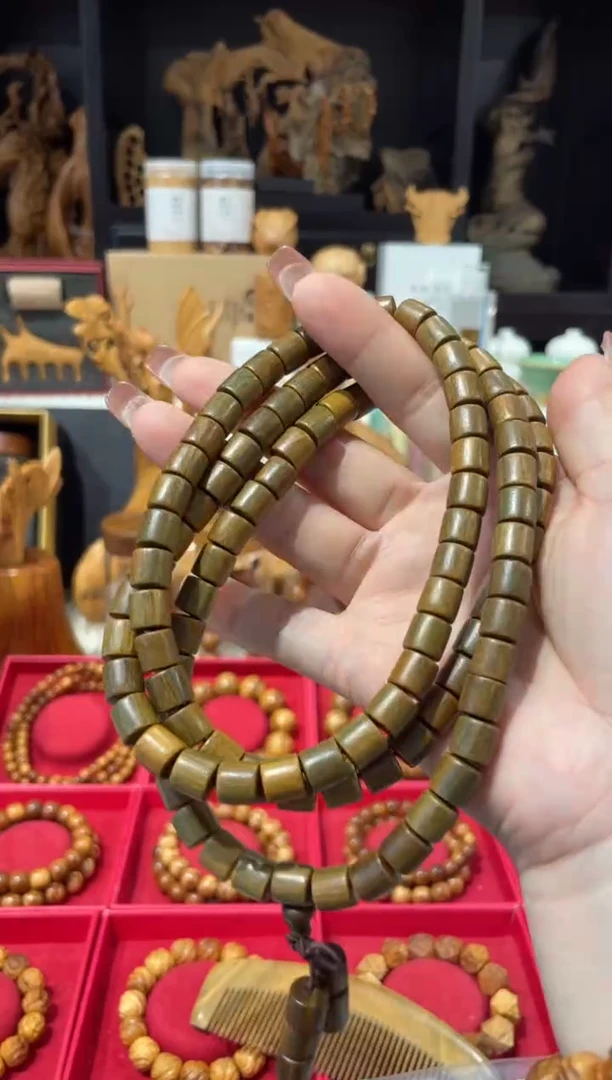 崖柏绿檀桶珠非崖柏108