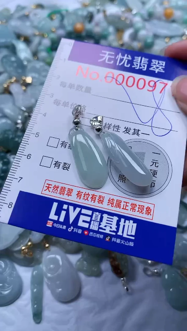 翡翠未镶嵌吊坠(不含链)971
