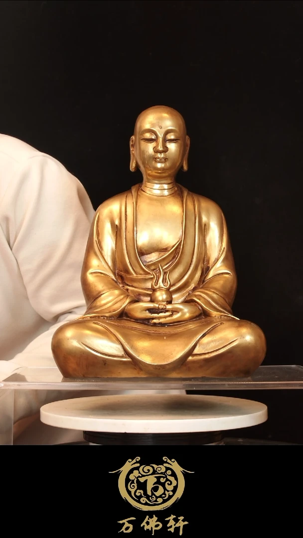 道****月铜器摆件地藏30高