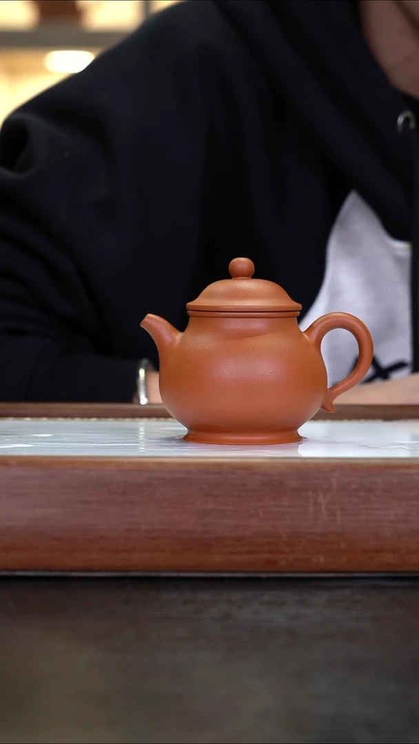 茶壶紫砂   LD   赵庄朱泥   掇只    200cc