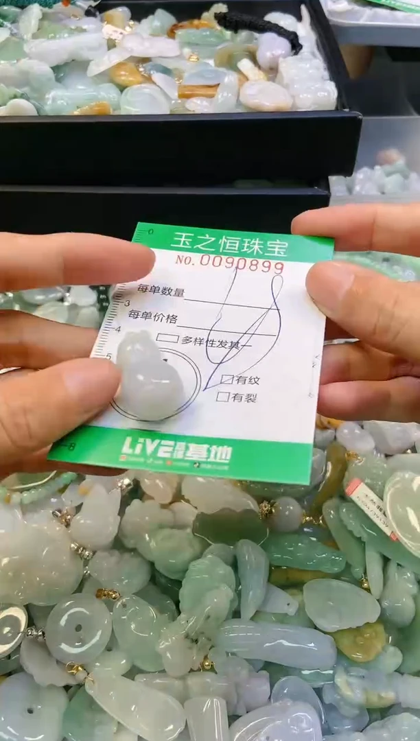 翡翠未镶嵌颈饰闪购0090899