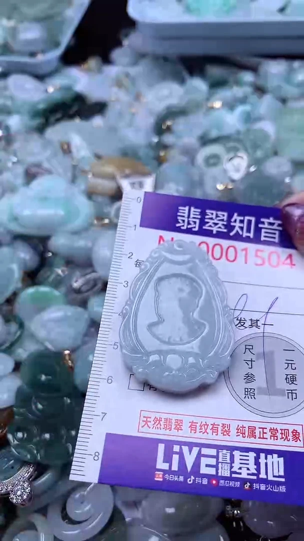 翡翠未镶嵌吊坠(不含链)1504