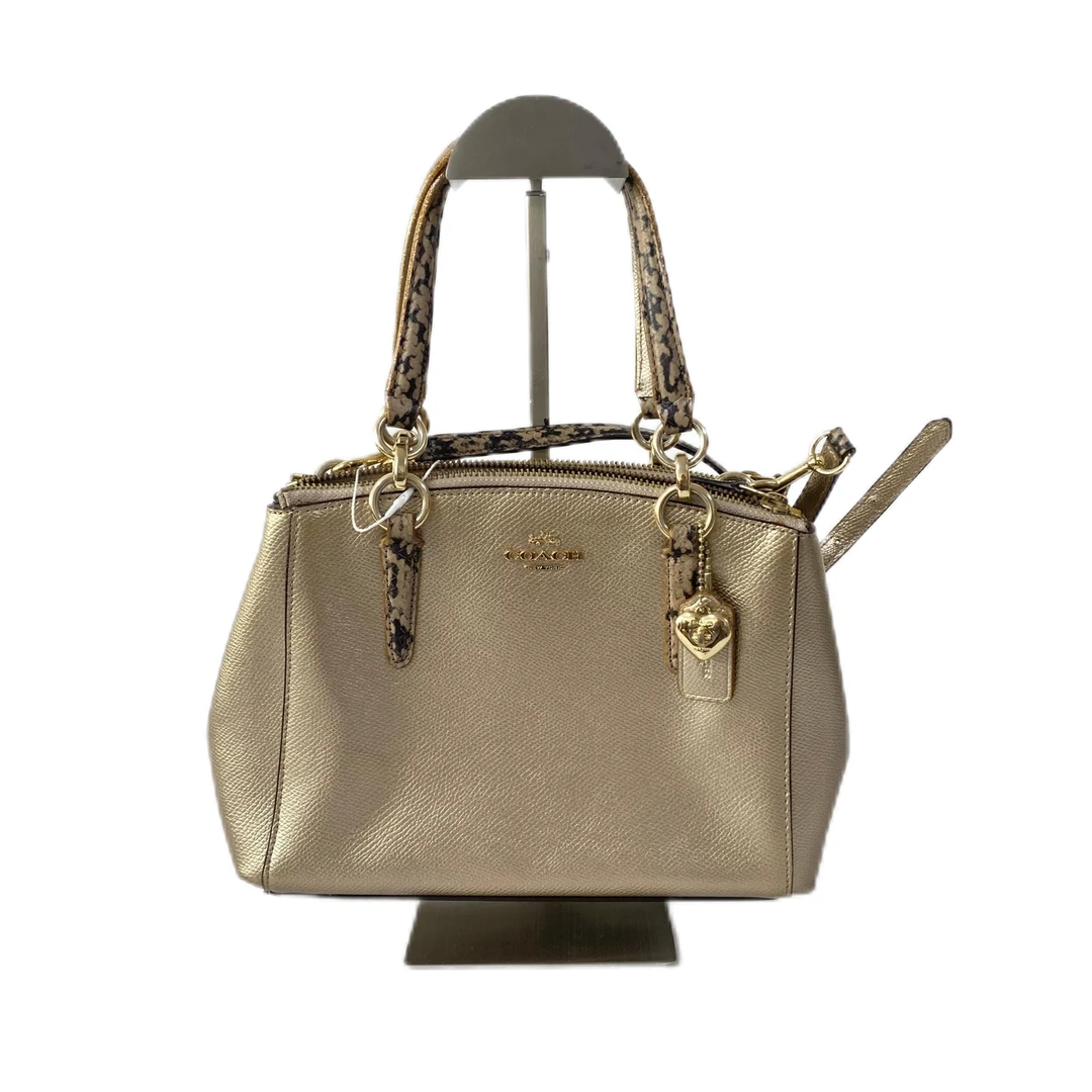 95新 COACH/蔻驰 蛇纹拼皮单肩手提斜挎杀手包 AF-10138-A