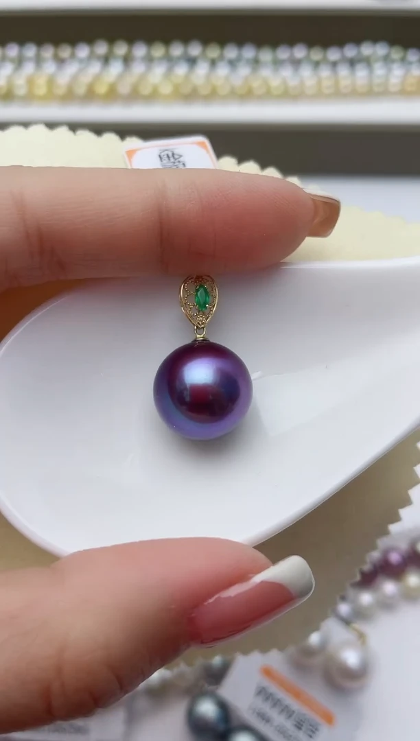 【闪购商品】淡水珍珠颈饰18K金镶嵌W87