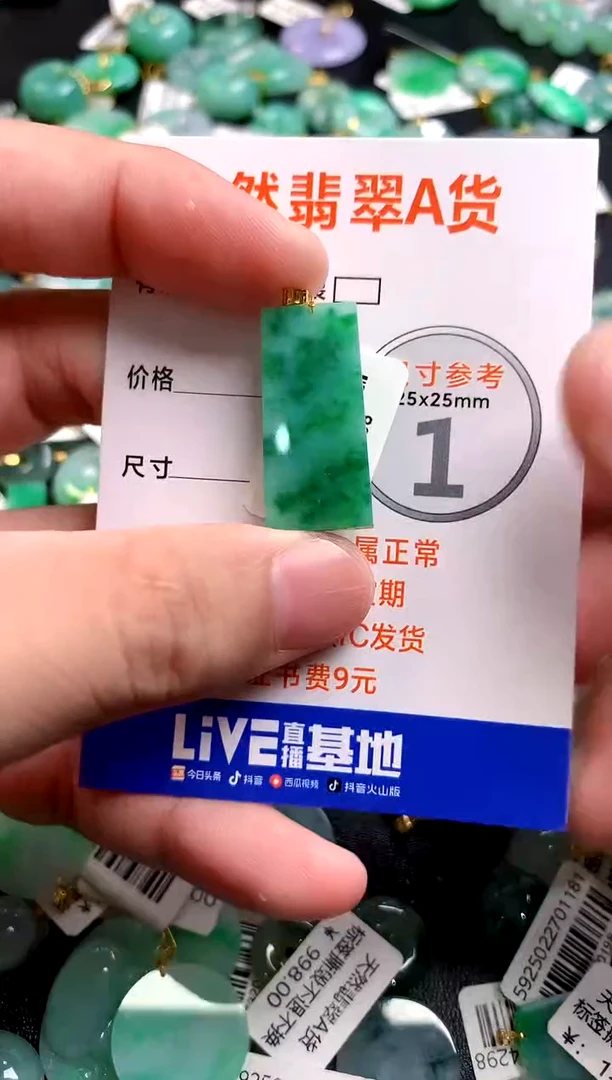 颈饰18K金镶嵌翡翠0868813247