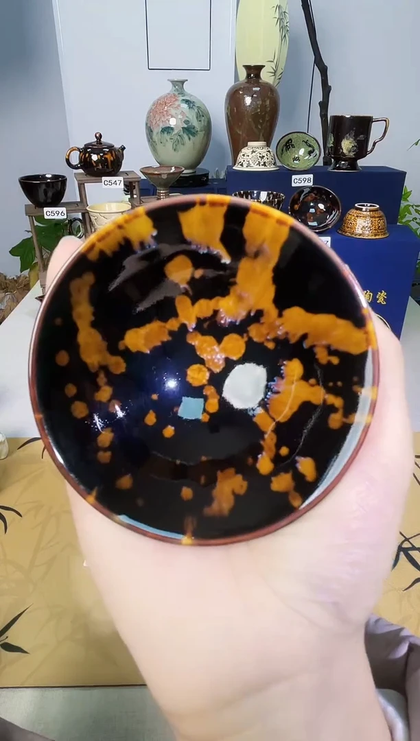 华**塑【柴烧带帽】吉州窑单盏单杯单个品类