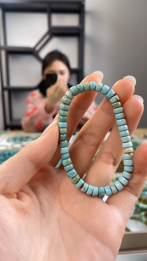 【闪购商品】绿松石珠宝奇石未镶嵌6.2+mm