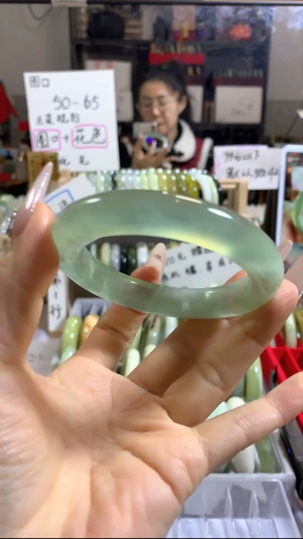 未镶嵌岫玉手镯6 58+