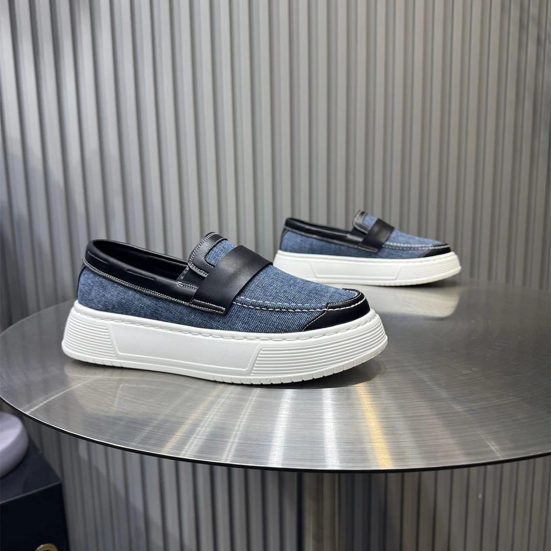 2025夏季新款时尚百搭潮流懒人一脚蹬舒适休闲男鞋（标准码数）