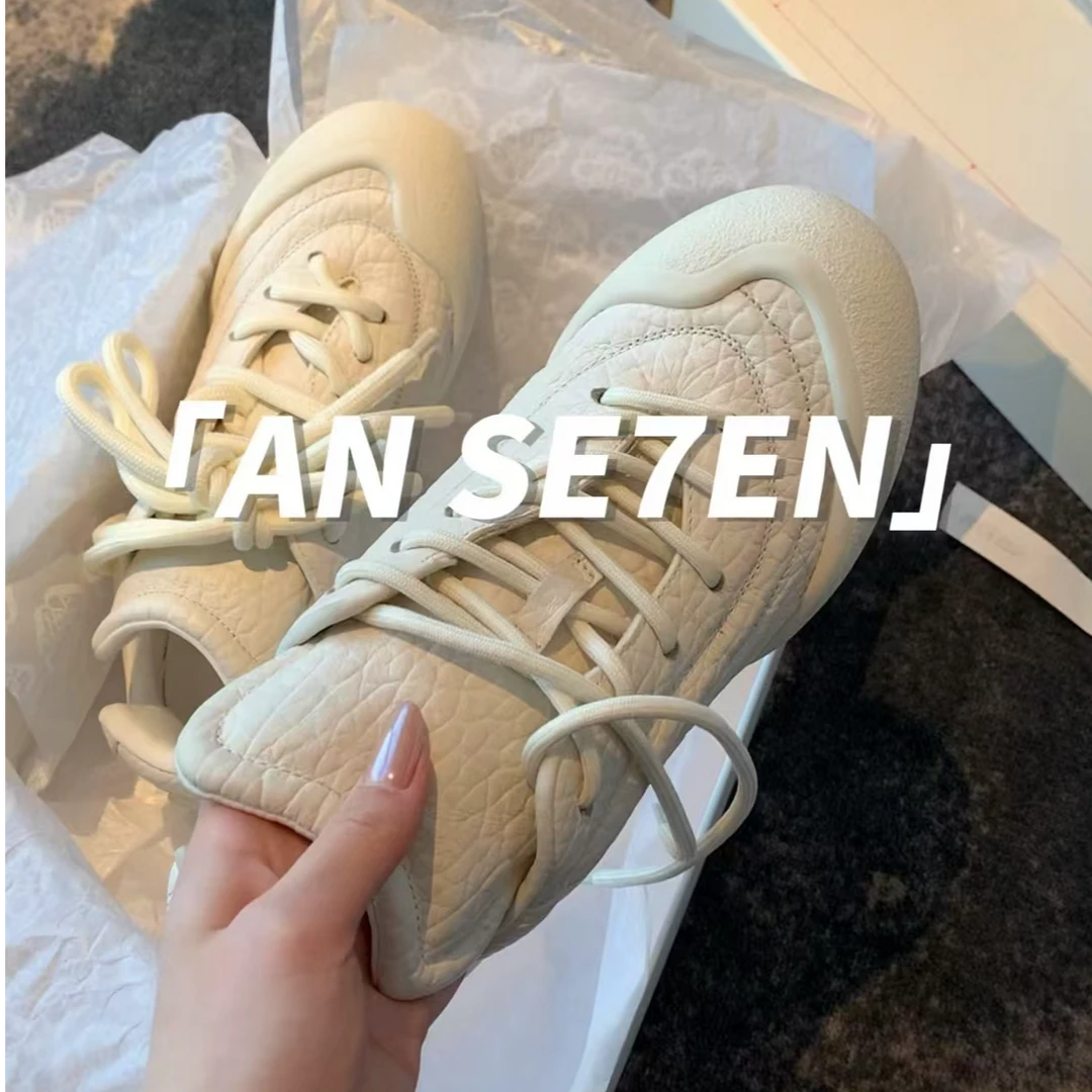 ANSE7EN/春季德训鞋裂纹复古休闲风时尚百搭韩版运动鞋休闲鞋