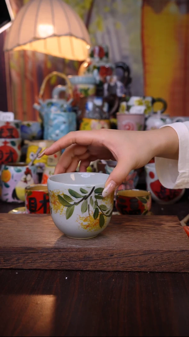 杯子泥垚手作 景德镇手工手绘陶瓷器物