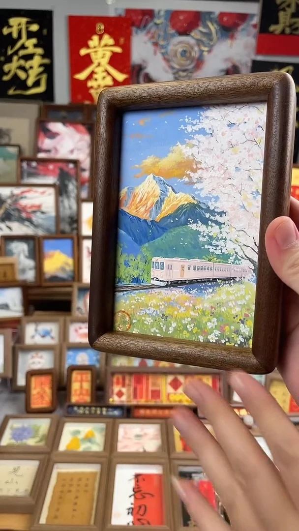 国画纯手绘书法绘画作品