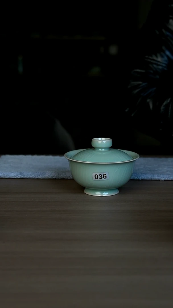 【闪购商品】碗036号仿古小乔两才盖碗开片一级