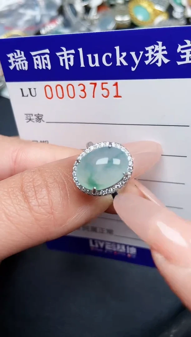 【闪购商品】翡翠颈饰银S925镶嵌3751