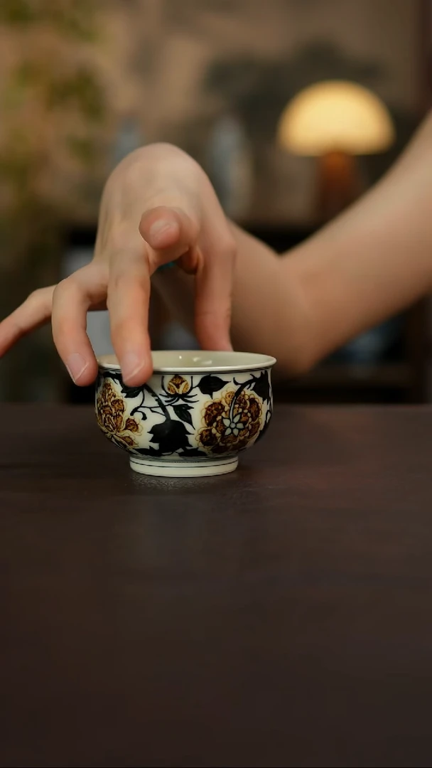 杯人**味景德镇陶瓷杯碗柴烧多人