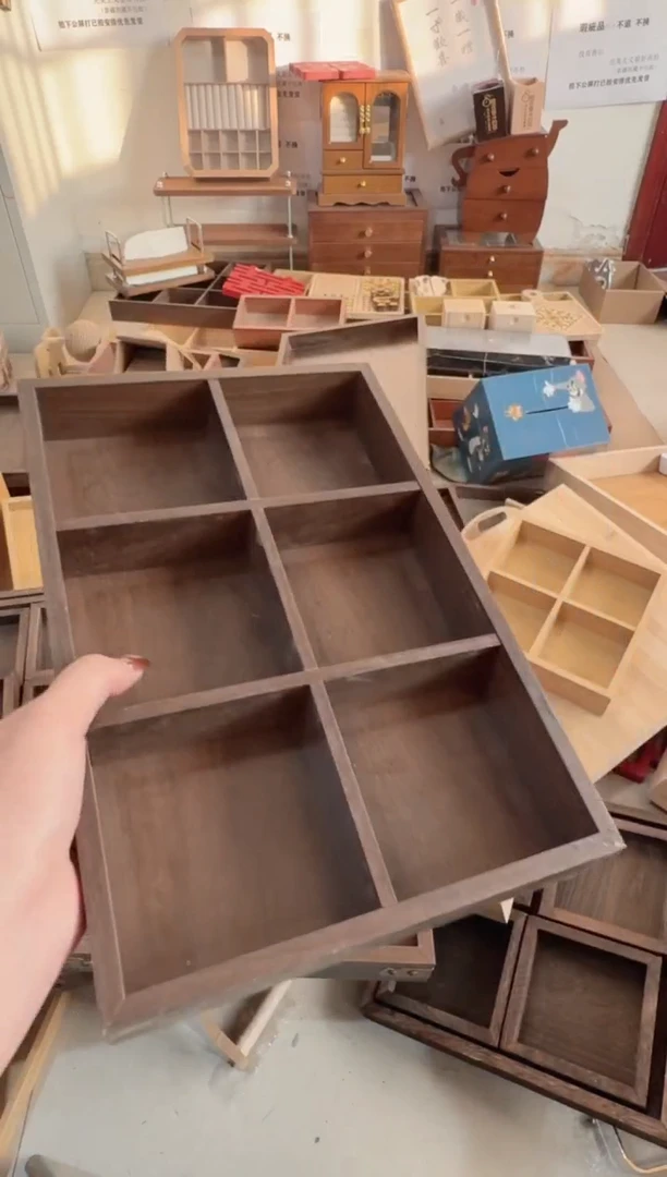 胡桃色六宫格微瑕拍下不退不换无售后