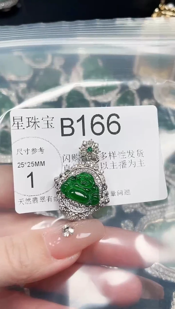 【闪购商品】翡翠颈饰未镶嵌赠皮绳166