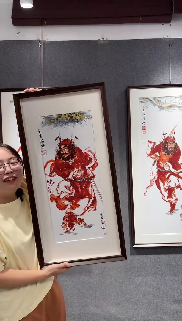 国画H*牛百川老师手绘金玉满堂80x40