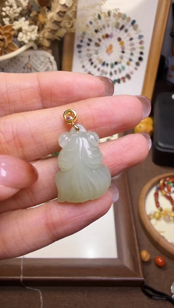 水晶摆件未镶嵌金鱼
