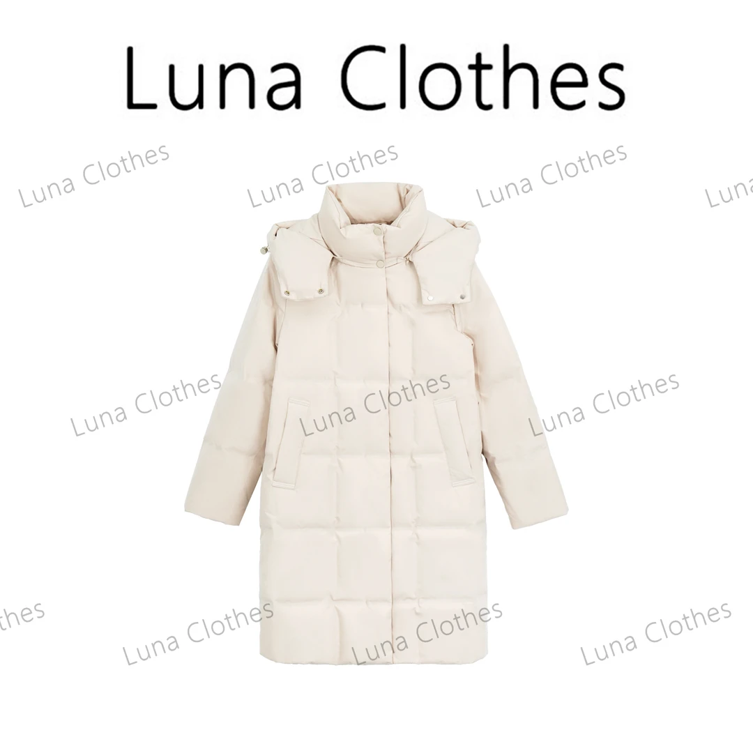 张妍LUNA‘Bsd羽绒服’甄选胸腹质检大朵鸭绒知性温暖羽绒服8826