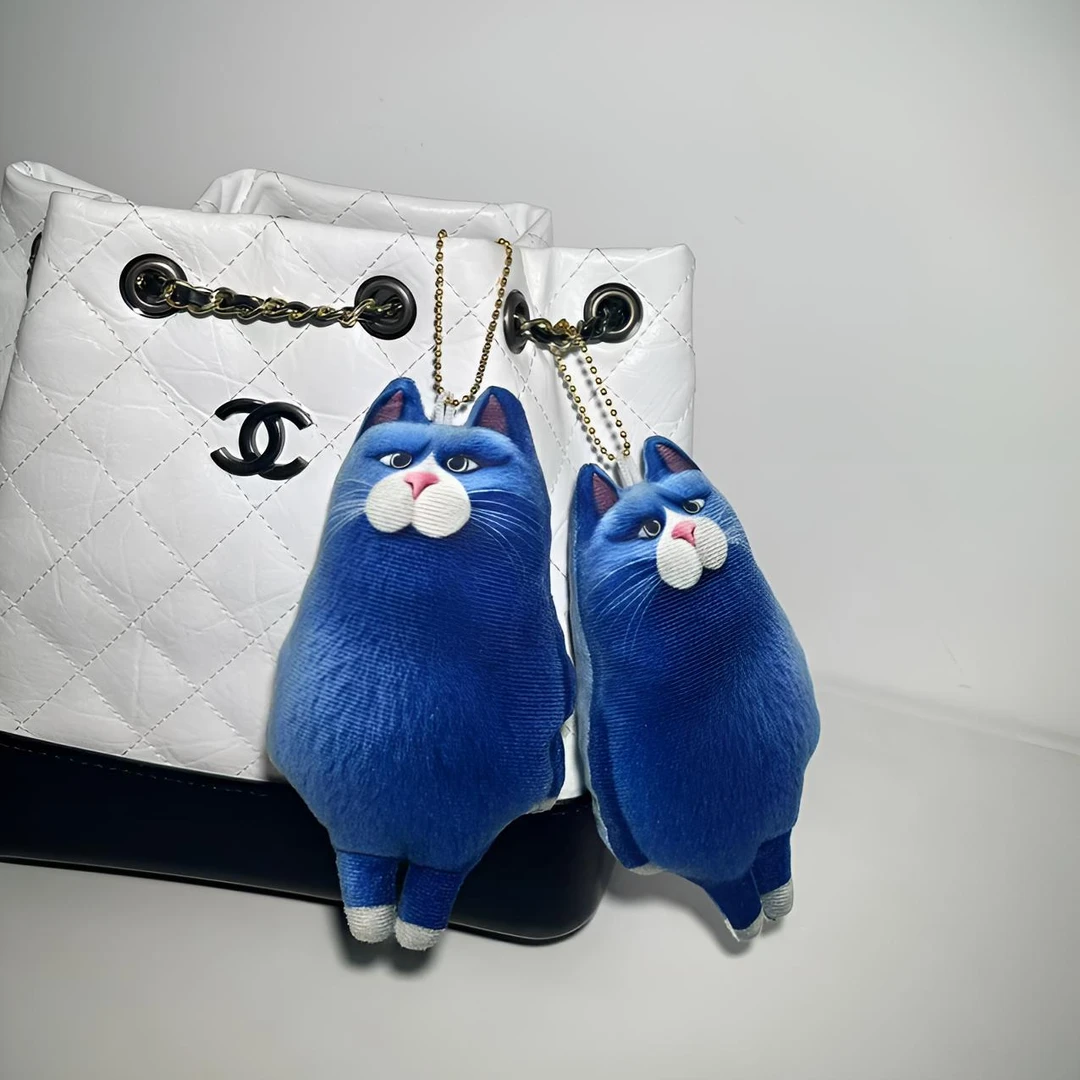 猫爷搞怪动物模特走秀毋庸置疑月半猫真正的猫爷抽象毛绒挂件