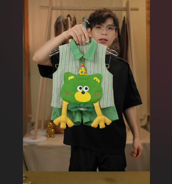 【麦田】2025夏季新款刺绣小丑鱼套装男女同款