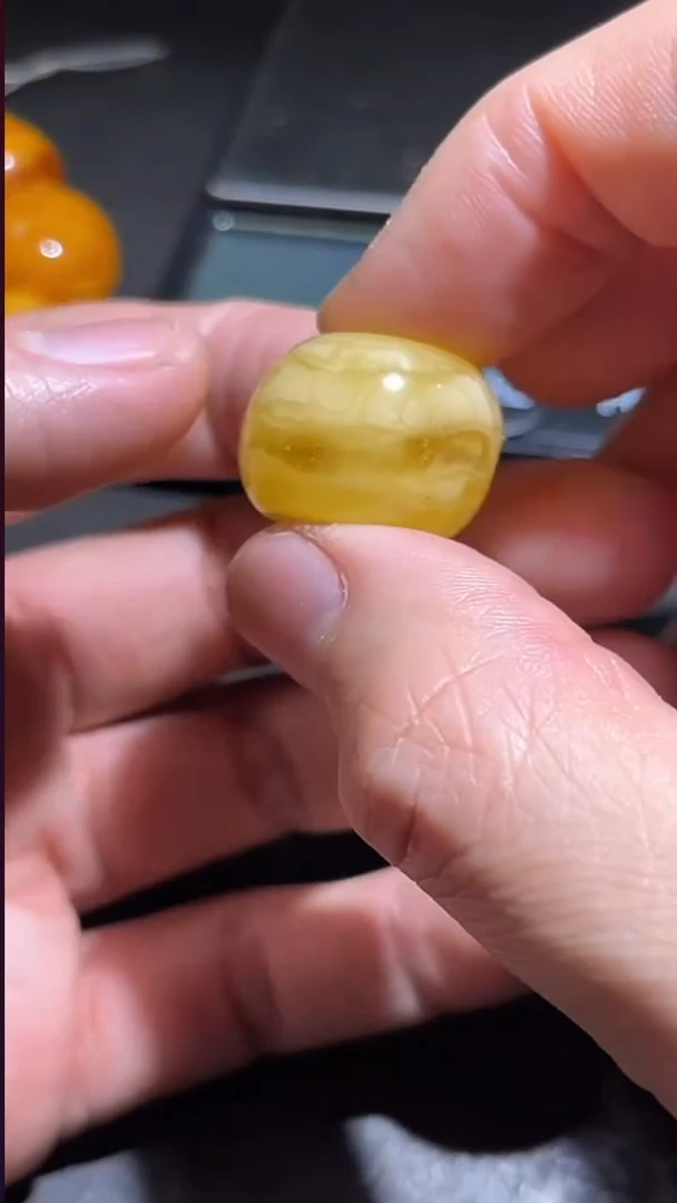 蜜蜡颈饰未镶嵌pz1201-12约20mm单珠约4.2g