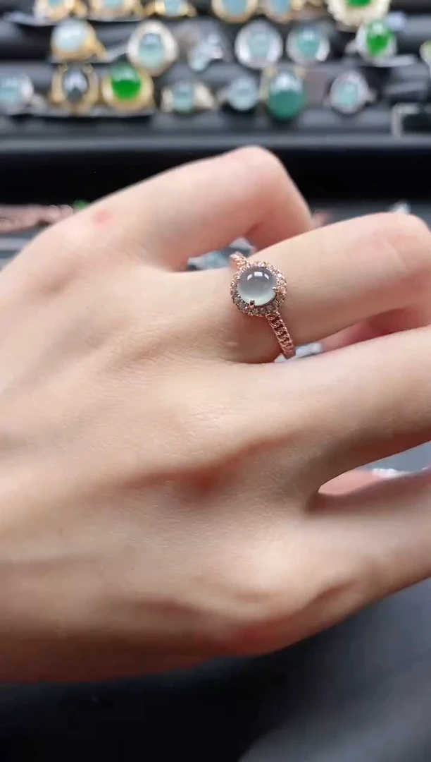 【闪购商品】翡翠戒指银S925镶嵌1111-