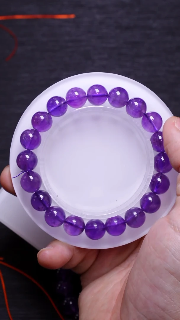 【闪购商品】水晶单圈未镶嵌Q032乌拉圭紫水晶单圈9mm