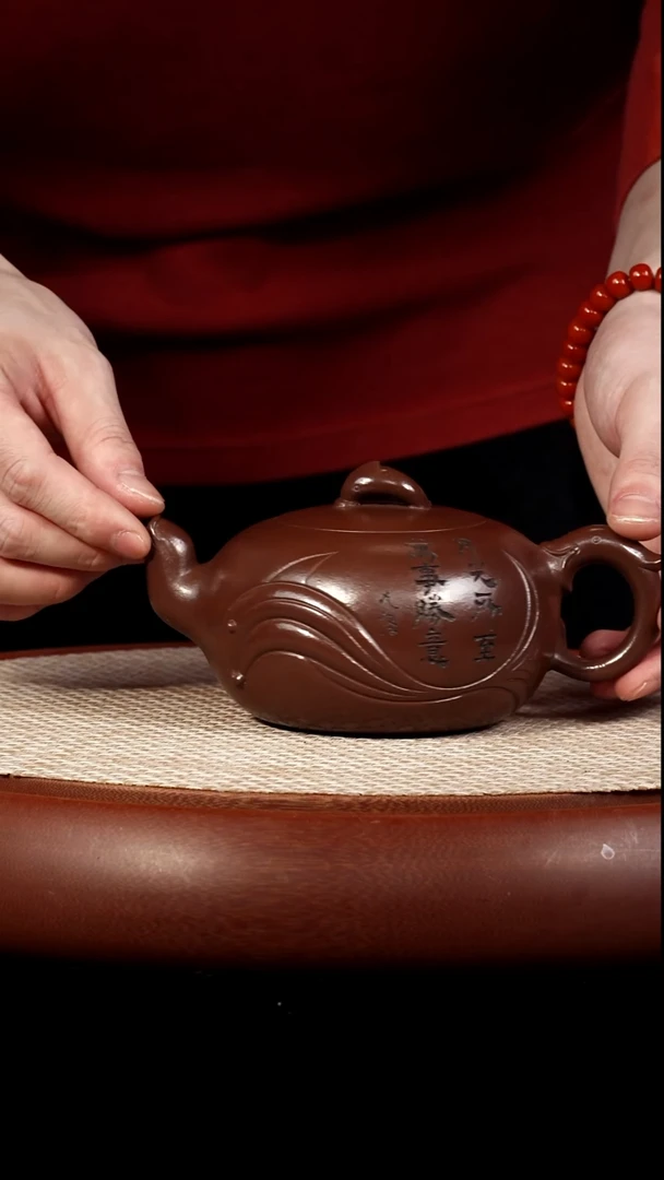 茶壶紫砂【k044】鱼趣宜兴紫砂SPH