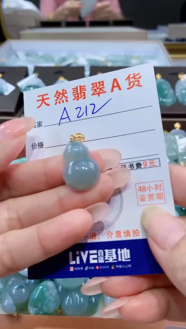 颈饰未镶嵌翡翠天然缅甸翡翠A货挂件