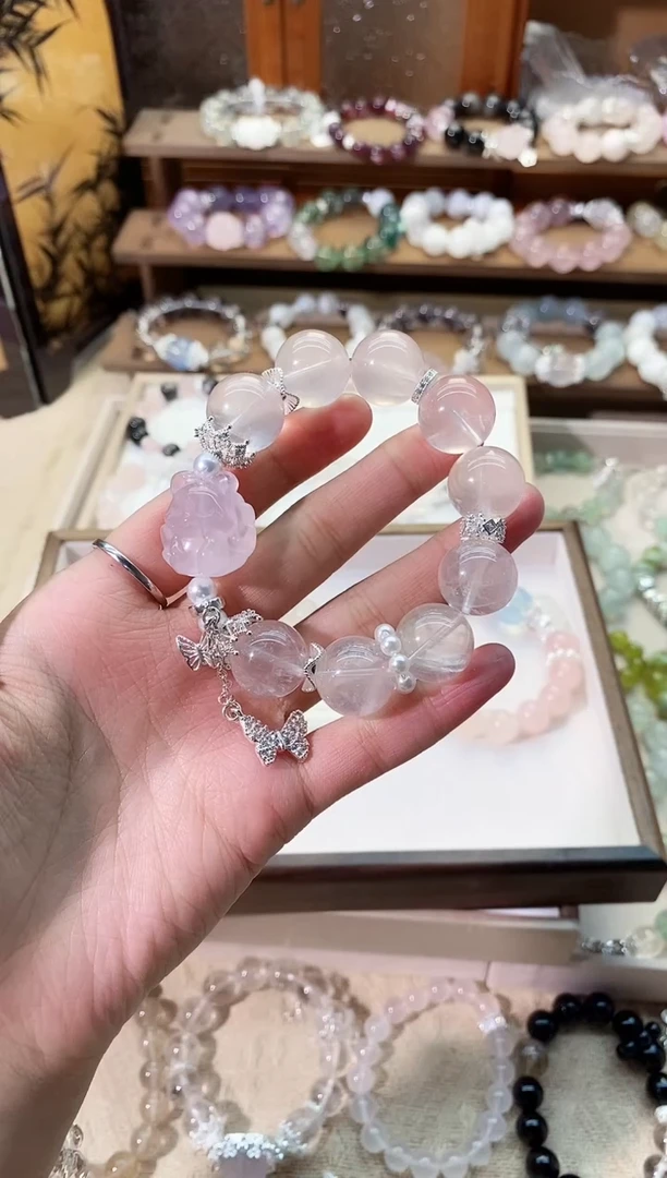 【闪购商品】水晶手串未镶嵌粉水手串