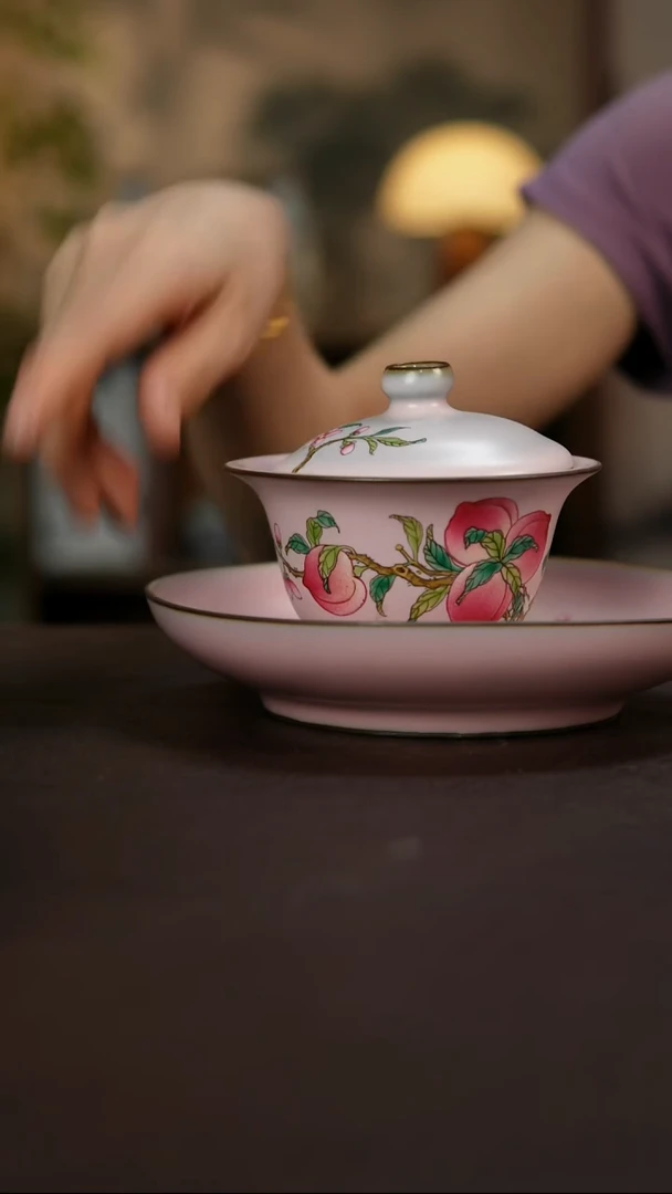 景德镇陶瓷杯碗柴烧多人