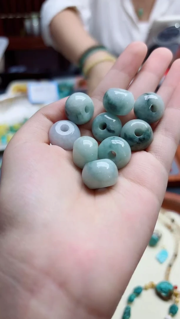 翡翠散珠翡翠珠子配饰*1 GW多样发一