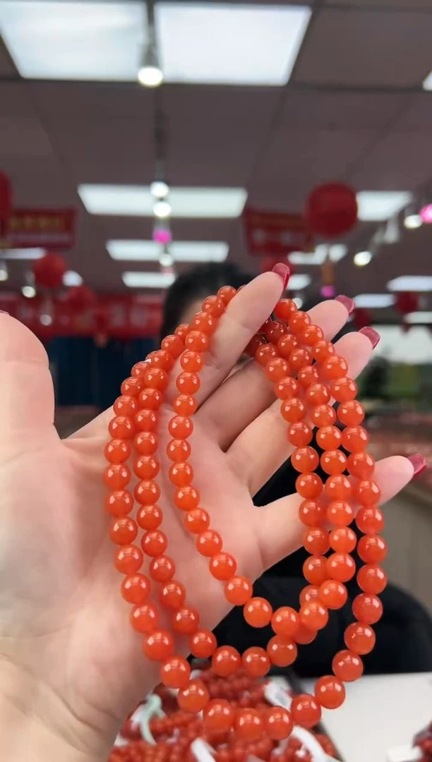 【闪购商品】南红玛瑙珠串未镶嵌多样发其一/8/HS9991905