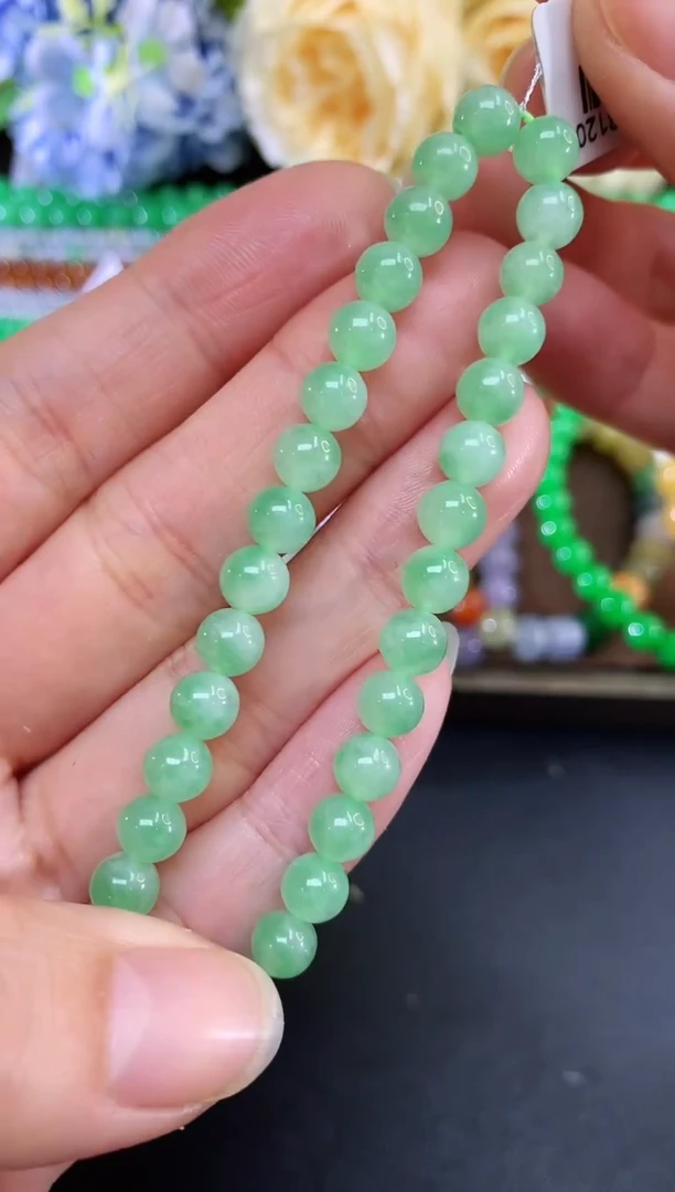 未镶嵌手串翡翠46|1980