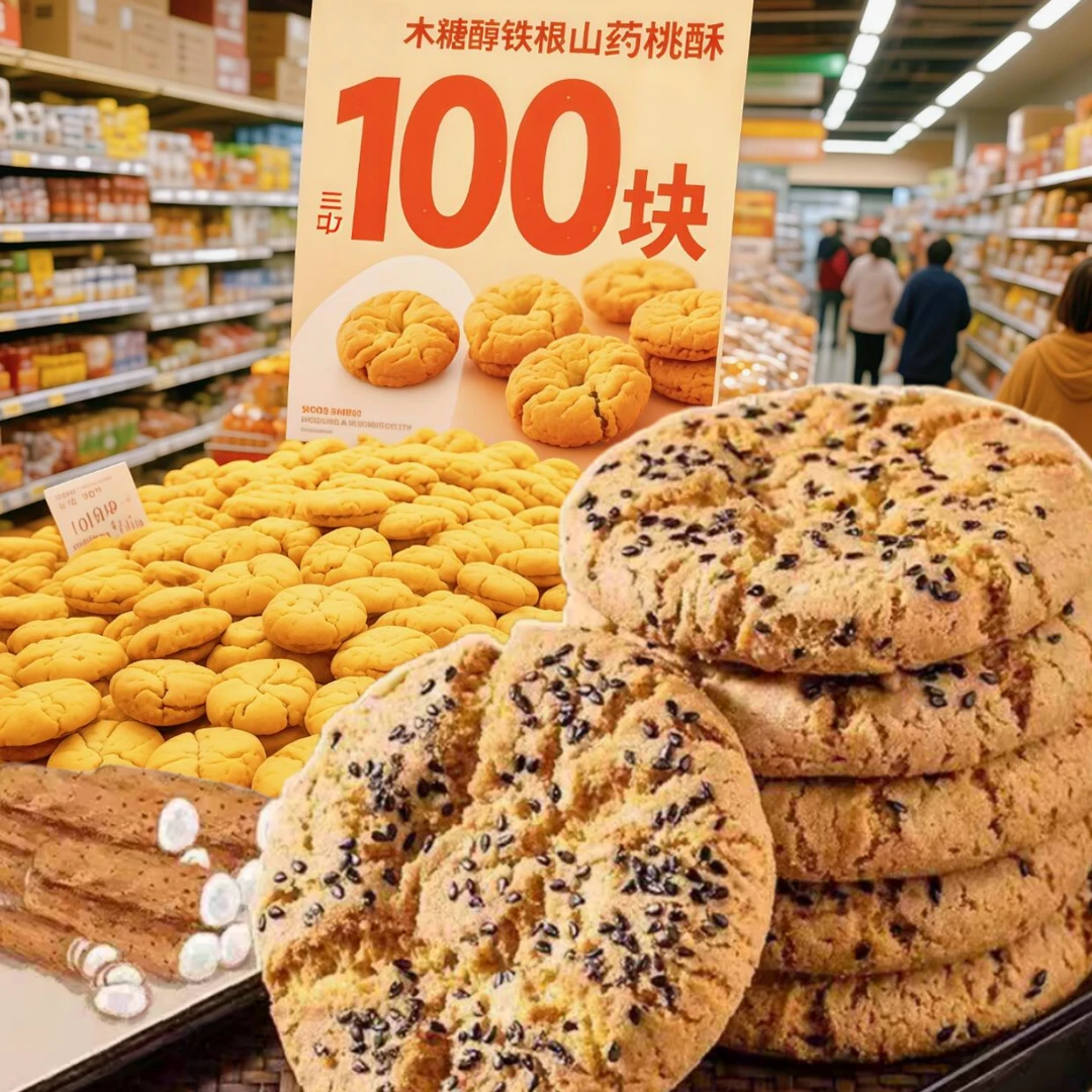 【抢1箱】正宗铁棍山药桃酥酥香不腻宫廷酥饼传统糕点健康零食小吃