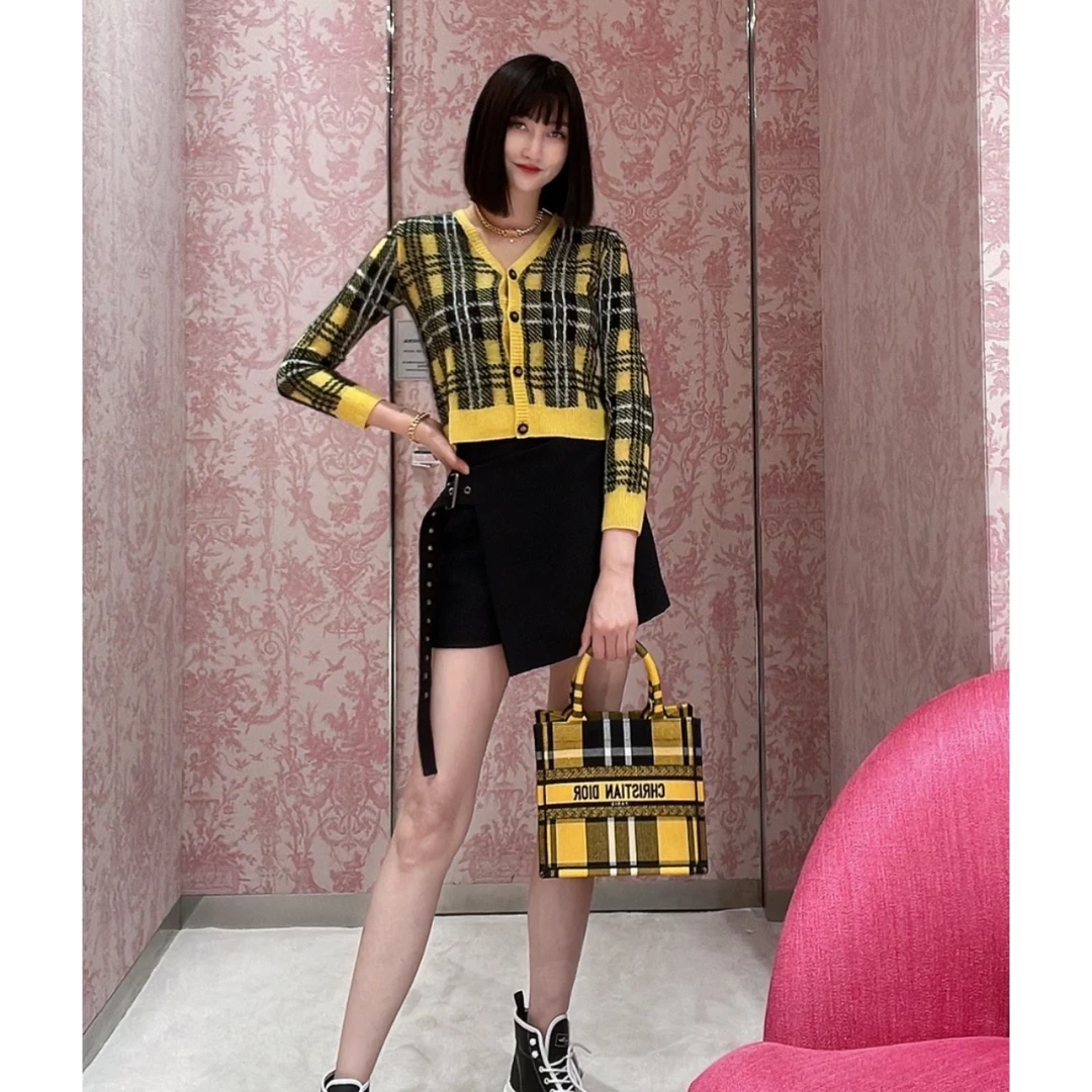 99新 DIOR/迪奥 Dior 格纹开衫 36 13094508