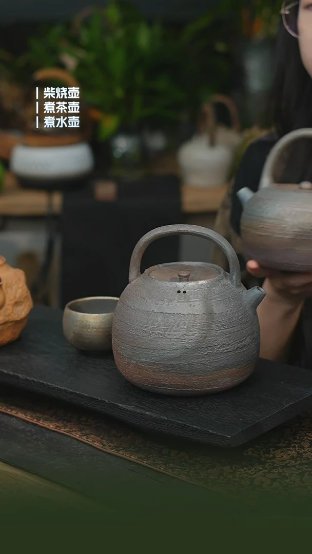 柴烧铁胎1200cc 一壶一禅定杯